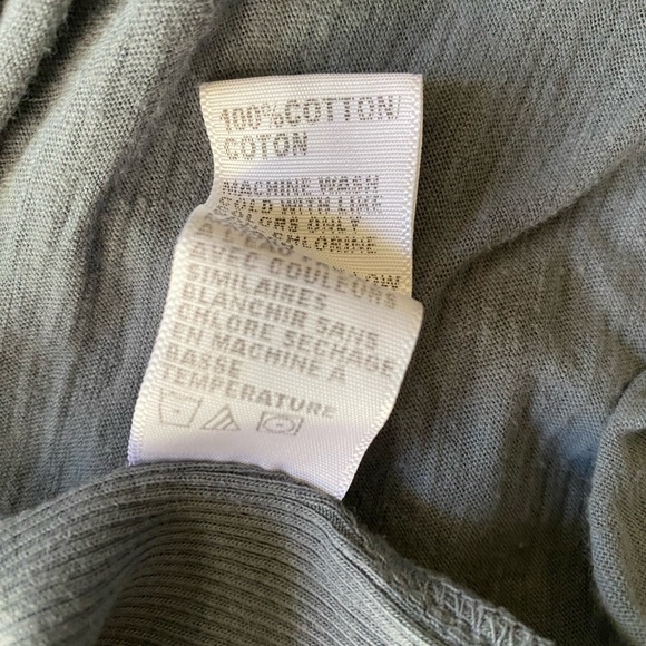 Standard James Perse light smokey denim blue sheer side slub shirt size 2 - Picture 10 of 12